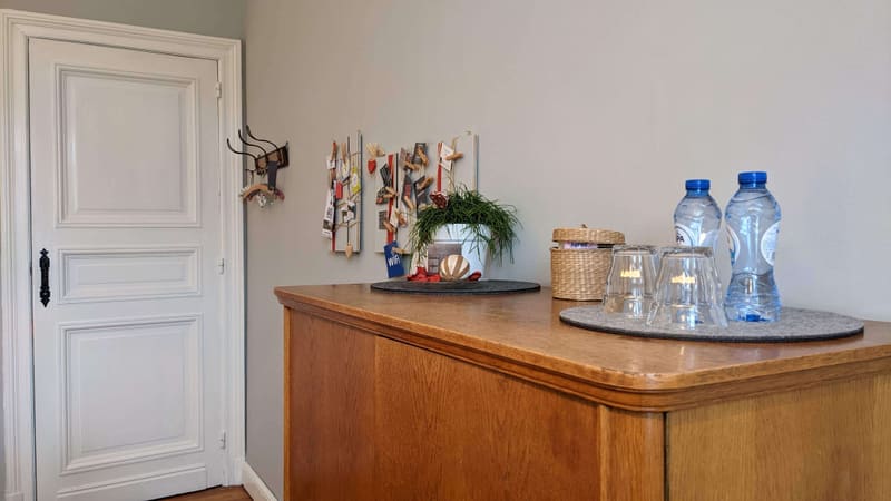 Slaapgedeelte van de gastenkamer